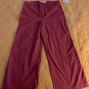 Extra High Rise Wide-Leg Cropped Trousers